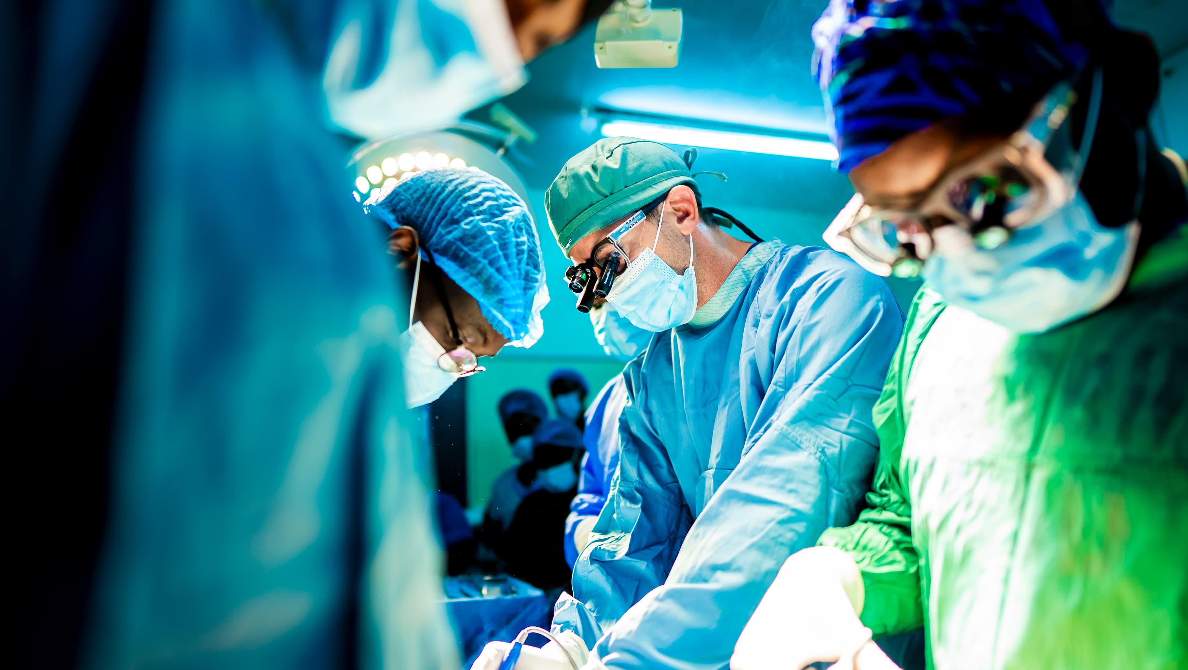 Complex surgery in progress