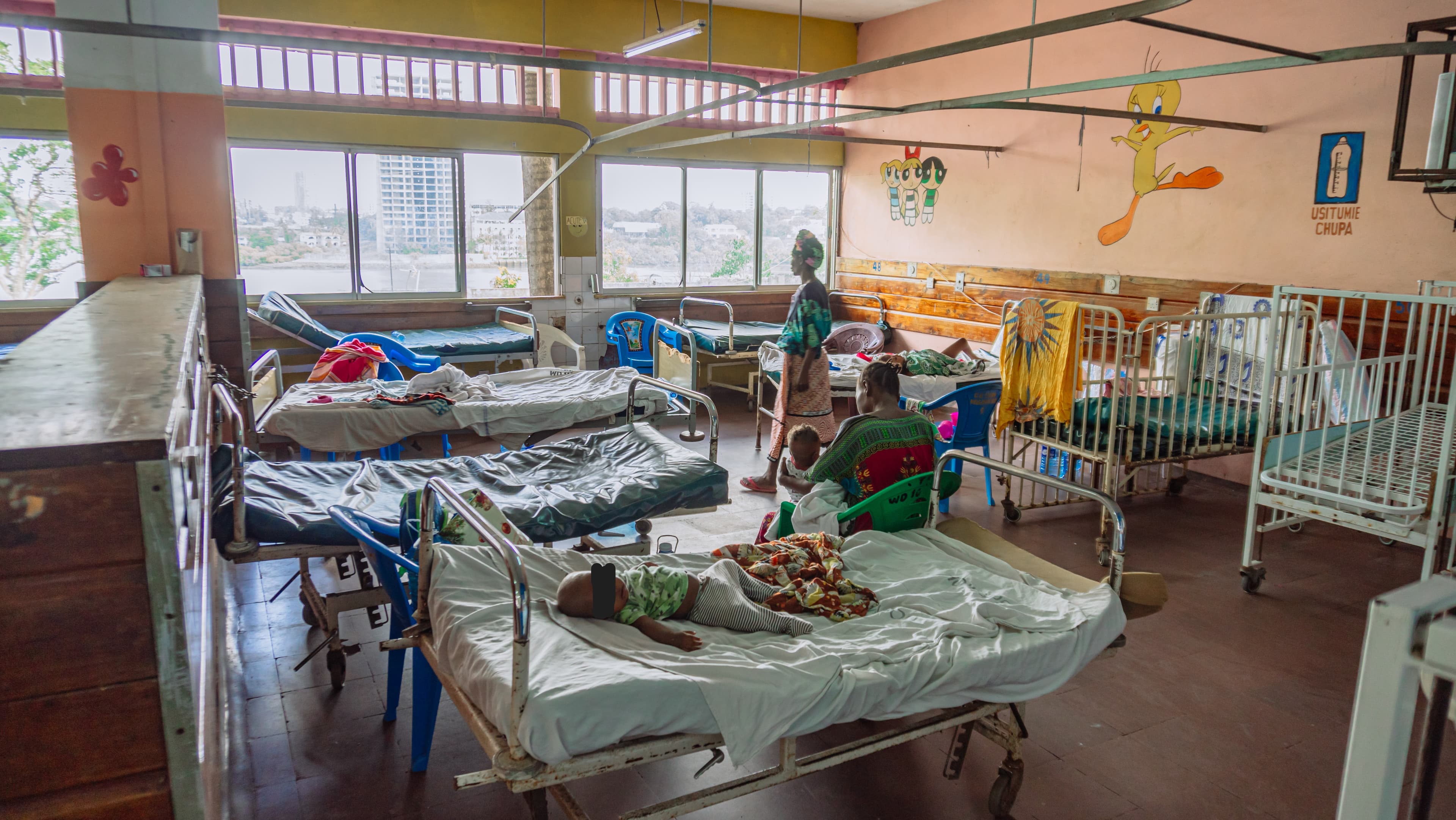 Inside the pediatric ward