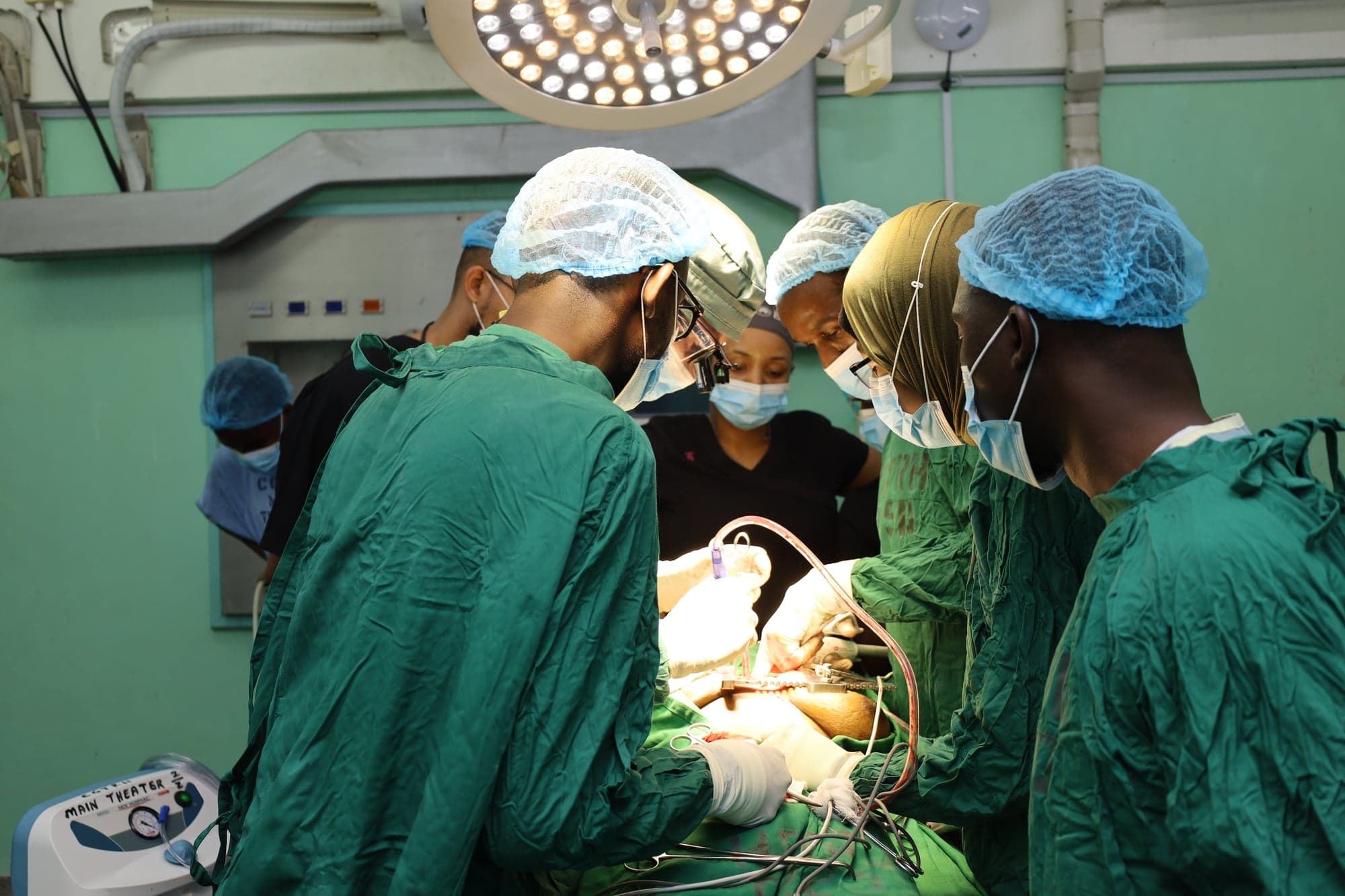 The surgical team at Coast General Hospital